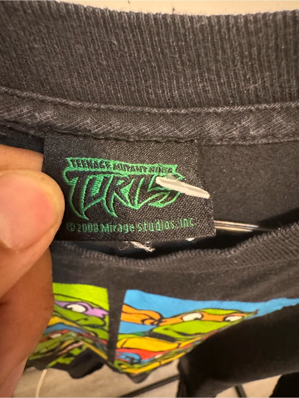 Teenage Mutant Ninja Turtles Black Graphic Tee - Picture 2 of 3